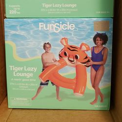 Tiger Lazy Lounge Swimming Pool Float