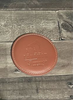 SDCC 2025 Paramount Plus Lodge Landman leather coaster