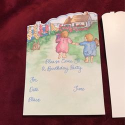 Vintage Marcel Schurman Unisex Birthday Party Invitations