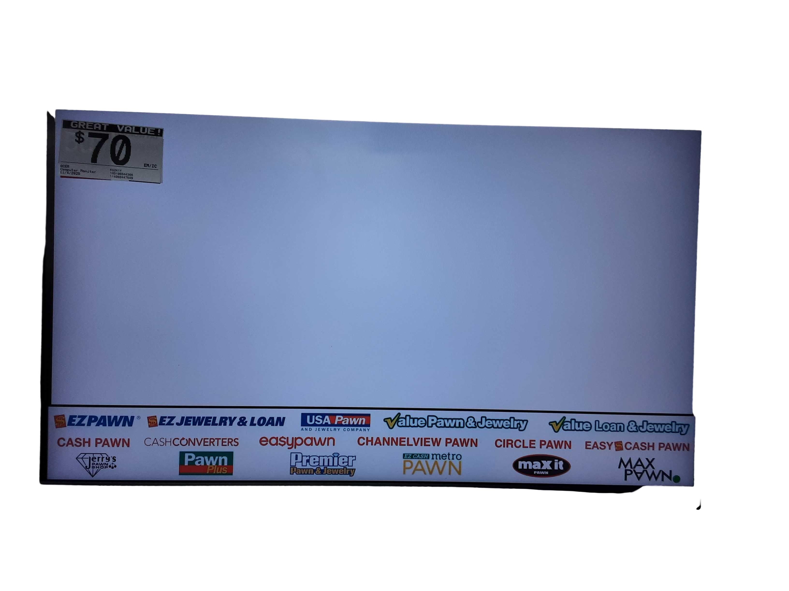 Acer Kg241y Black Computer Monitor