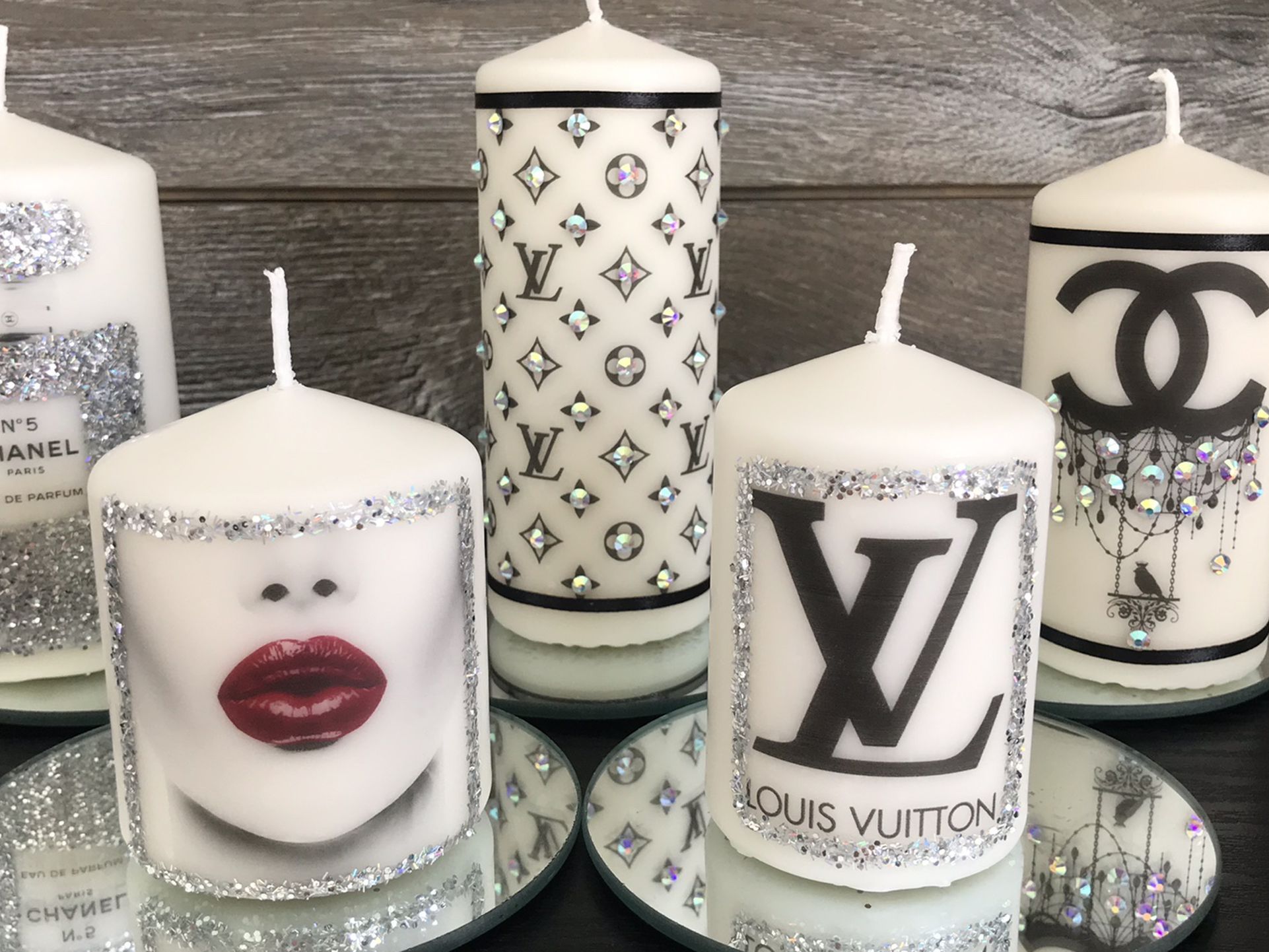 ✨ Homemade decoration custom unscented pillar candles set woman gift ✨