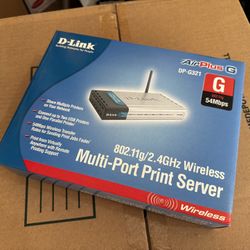 D-Link Air Plus G 802.11g/2.4GHz Wireless Multi-Port Print Server