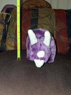 Purple Triceratops Dinosaur Stuffed Animal