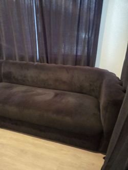 Velvet sofa black