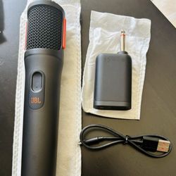 JBL Digital Wireless Microphone System – Dual-Channel Receiver, Adapter, Clear Vocals, Karaoke Ready