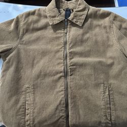 Soul Star England Brown Corduroy Quilted Bomber Jacket 