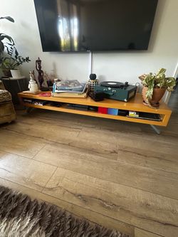 Vintage Yellow Media Console
