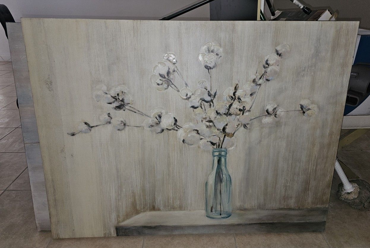 Hanging Canvas Picture Artwork 39in X 59in