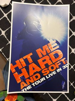 LIMITED EDITION Billie eilish HMHAS the tour live in 3D poster