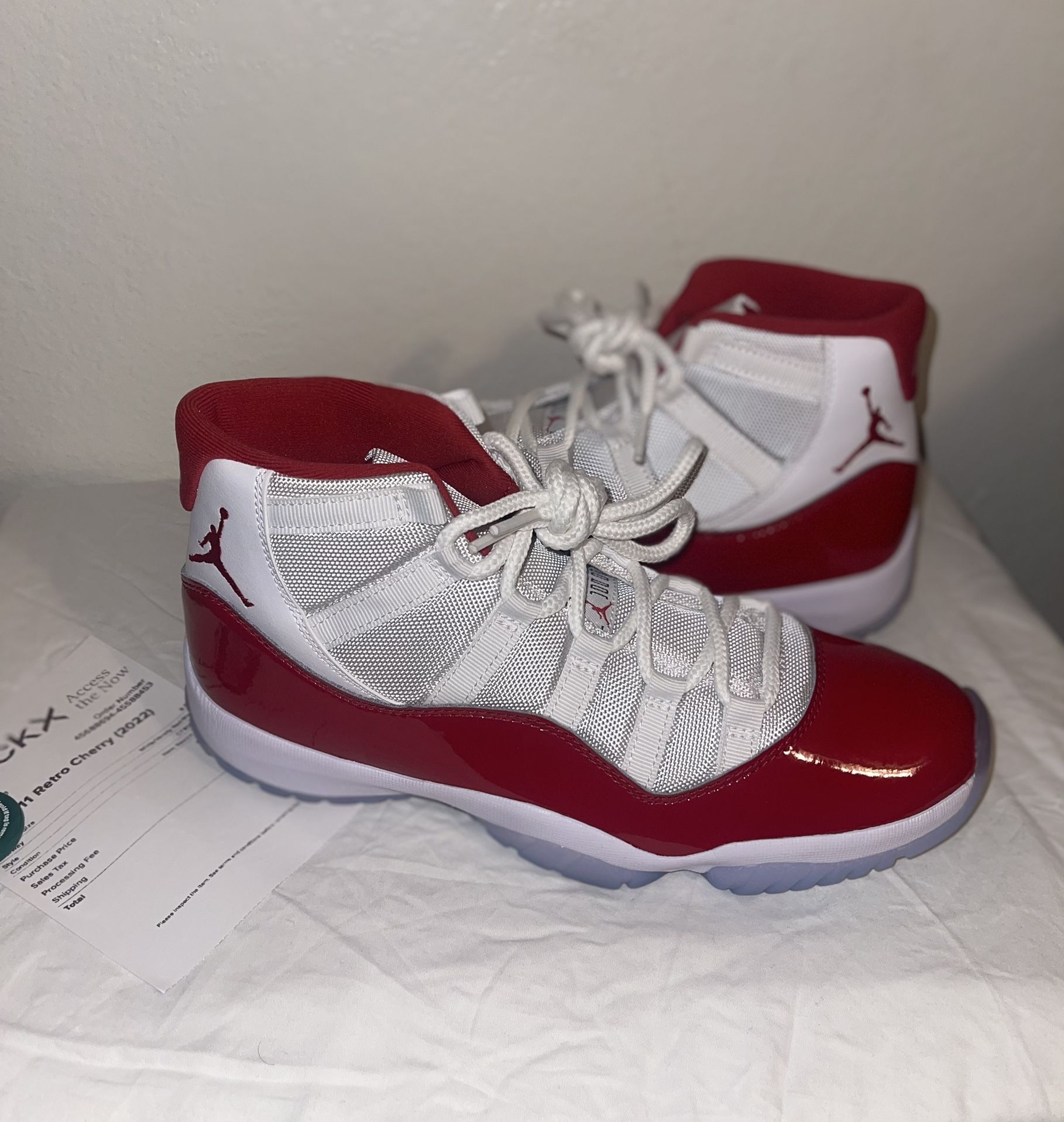 Jordan 11 Cherry - Sz 9.5 - Like Brand New - With Receipt & Auth