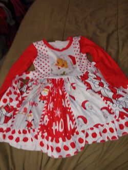 2t Santa Christmas Boutique Twirl Dress 