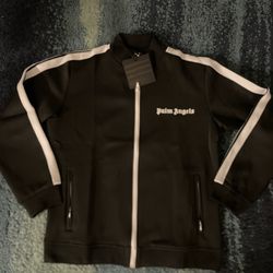 Palm Angels Black Zip Up Hoodie  