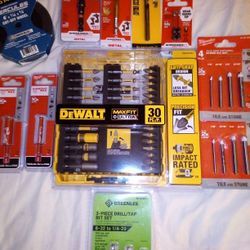 DeWalt 30pc Set + 5/16 Drill Bit REPLACED with RYOBI 30pc Set / Milwaukee Assorted Set / GREENLEE