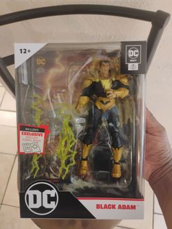 DC Direct McFarlane Black Adam and Black Adam  Comic book included