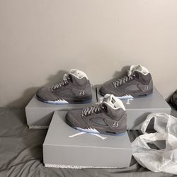 Air Jordan 5 Wolf Grey Size 9 Size 13 Size14