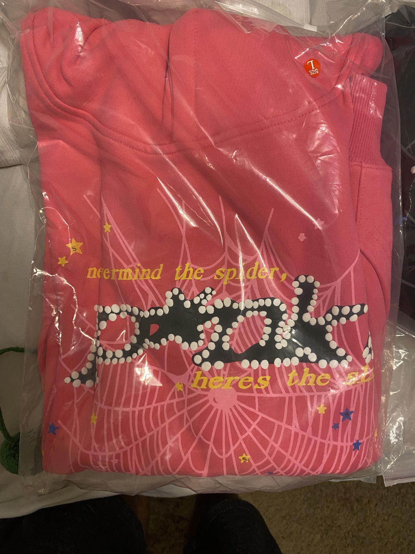 Spider Hoodie Pink 