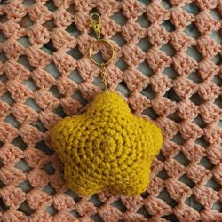 Amigarumi Star Keychain 