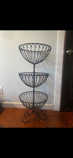 Large metal fruit baskets