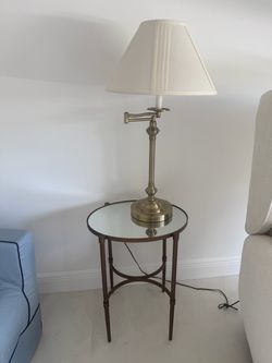 Brass end table $60