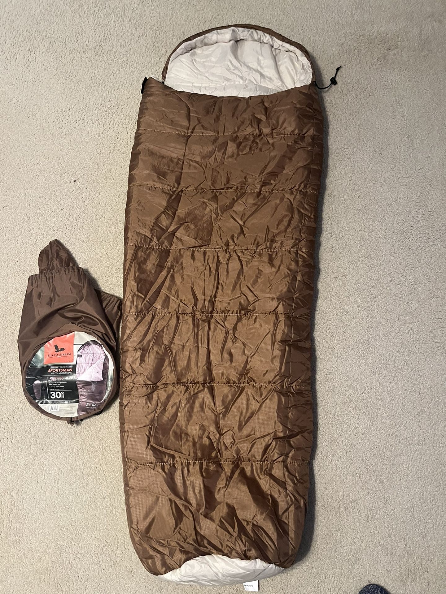 Field & Stream Youth Mummy Sleeping Bag Camping