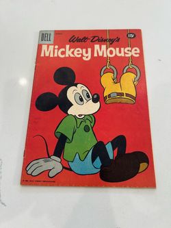 Walt Disney's Mickey Mouse 76, Dell Comic Book Vintage Original , March 1961, Low Mid Grade Book