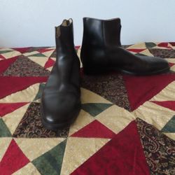 Tucci Dark Brown Boots Size 41, Men's 8.5 , Women's 9.5, Made in Italy