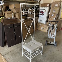 Southern Enterprises Entryway Hall Tree Storage Bench