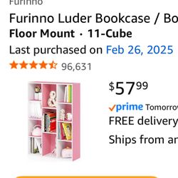 Pink Book Shelve
