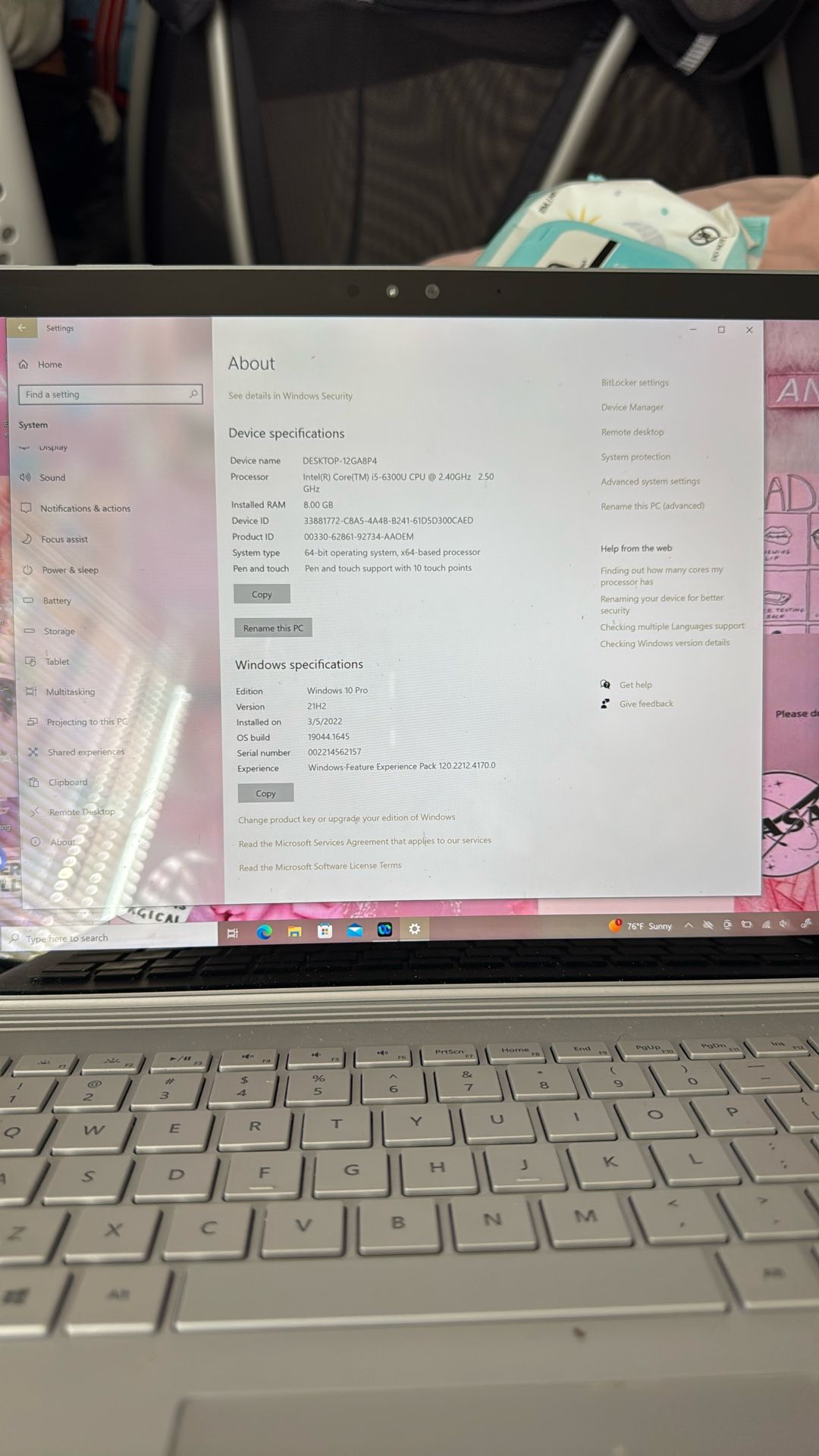 Microsoft Surface Windows 10