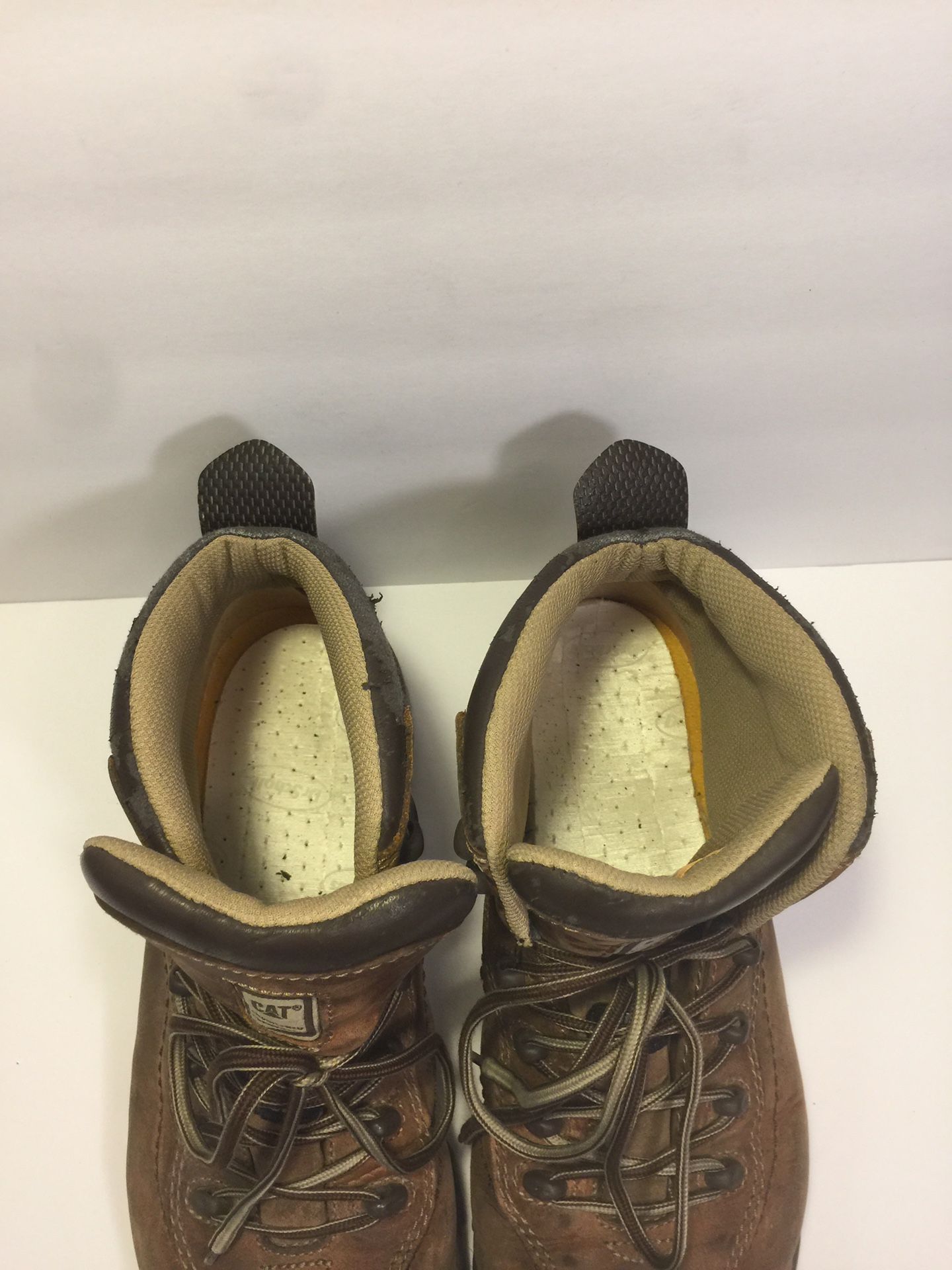 Caterpillar ASTM F2413 Steel Toe Men's Size 11 Brown Leather Work
