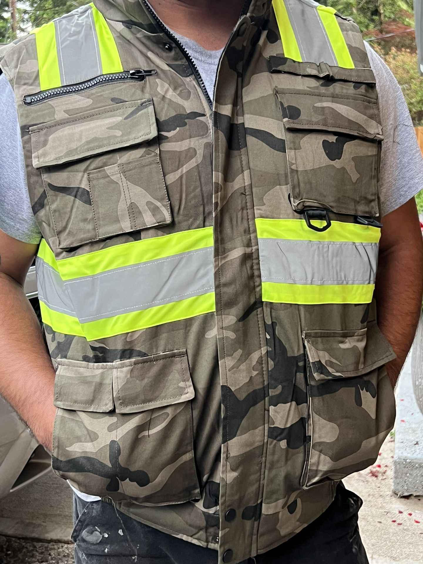 REFLECTIVE SAFETY CLOTHING. I Have Pants Long Short Sleeve Shirts, Pants, Sweaters, Vests. Prices Are Very Good.