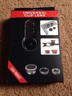 Universal clip lens for phones