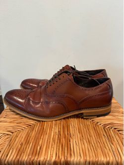 Men's Stacy Adam’s Brown Wingtip Lace-Up Shoes size 7