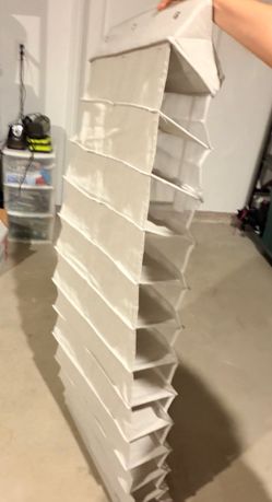 Over the door shoe organizer