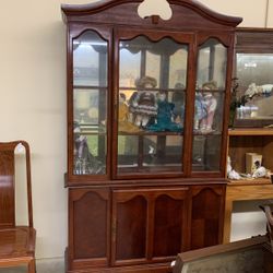 Cherry Wood China Hutch 