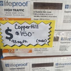 SALE Copperhill 22 MIL x 7.1 in. W x 48 in. L Click Lock Waterproof Luxury Vinyl Plank Flooring (18.7 sqft/ Case)