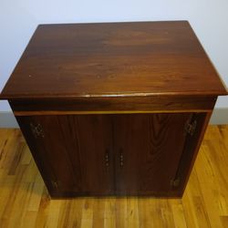Wood Sewing Table/Storage Cabinet