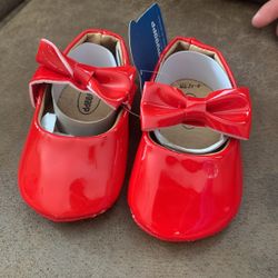 Red Baby Girl Dress Shoes 6-12 mo.