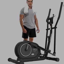 Pooboo Silent Magnetic Elliptical Bike Stationary Exercise Machine for Home Gym Cardio Workout 