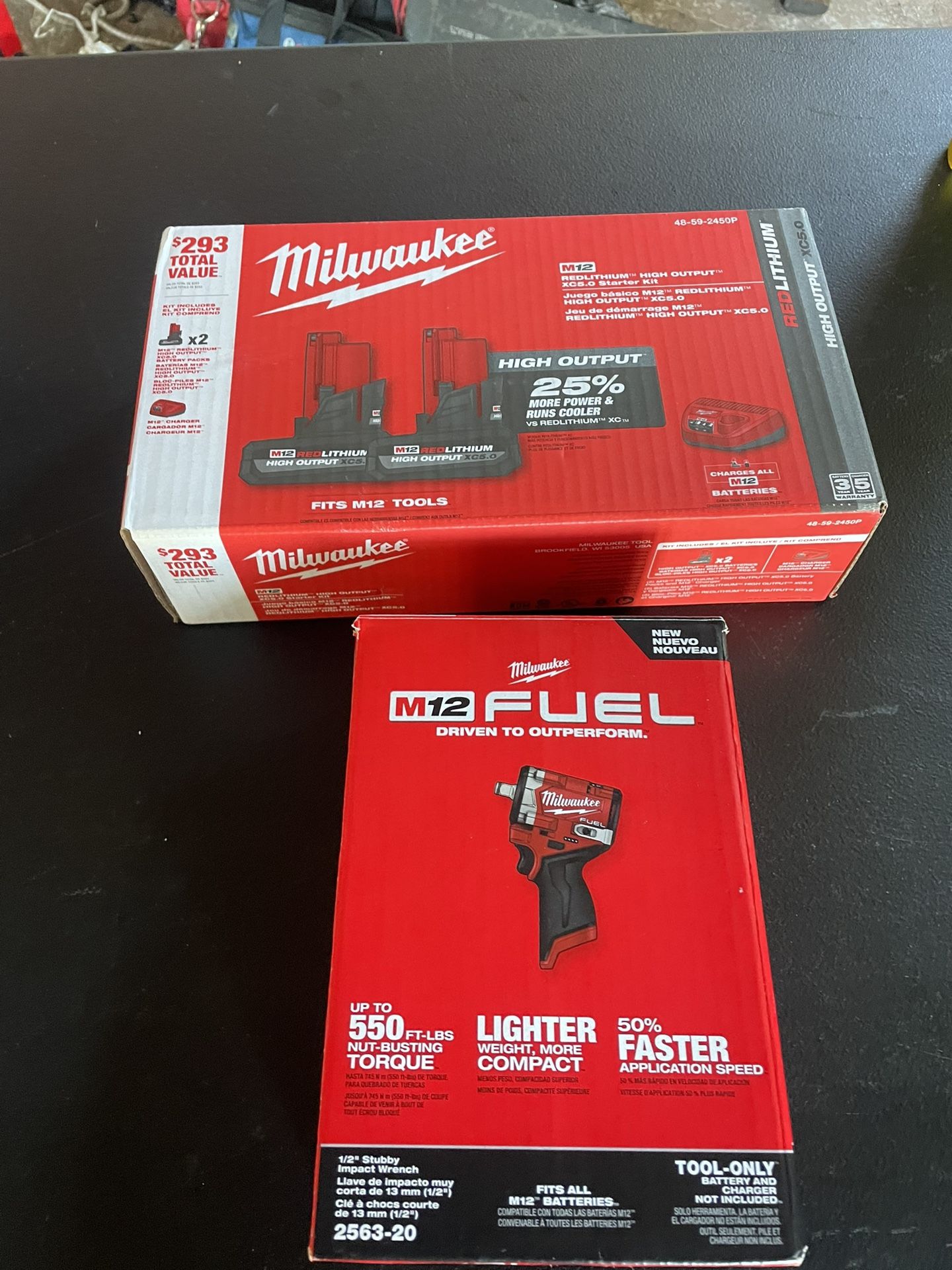 MILWAUKEE 1/2 STUBBY / BATTERY