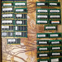 35 Laptop RAM Memory Sticks 256 Mb & 512 Mb