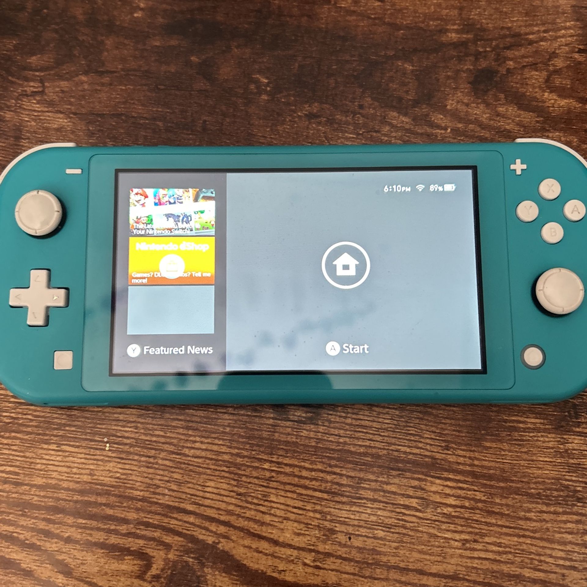 Nintendo switch lite with splatoon 2