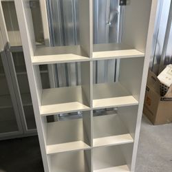 IKEA KALLAX Shelf unit, high gloss white, 30 1/8x57 5/8 "