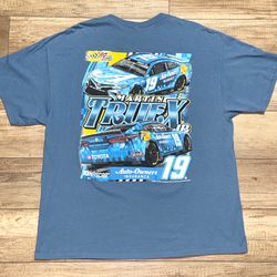 NASCAR Martin Truex Jr Double Sided Joe Gibbs Racing Graphic T Shirt Mens 2XL