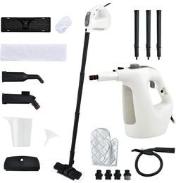 Handheld MultiPurpose Steam Cleaner w/17 PCS 350ml For Sale $29.00 50%+ OFF Retail $59.99 NEW IN BOX