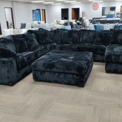 Oversized Fabric Sectional Couches Furniture Sofa 