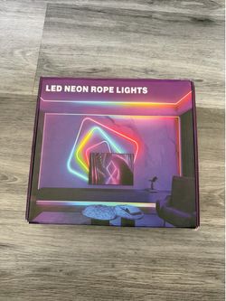 100FT RGB LED Neon Rope Lights – APP & Remote Control, Flexible Waterproof Strip Lights, Brand New