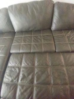 Faux leather Chaise lounge sectional