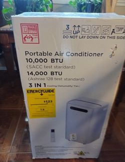 NEW-IN BOX-14000 BTU Portable Air Conditioners, Cools Up to 700 Sq.Ft, Portable AC Unit with Remote Control, Cooling, Fan, Dehumidification, Sleep Mod