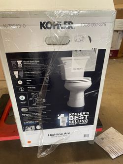Highline Arc 12 in. Rough In 2-Piece 1.28 GFP Single Flush Round Chair Height Toilet in White with Soft Close Seat